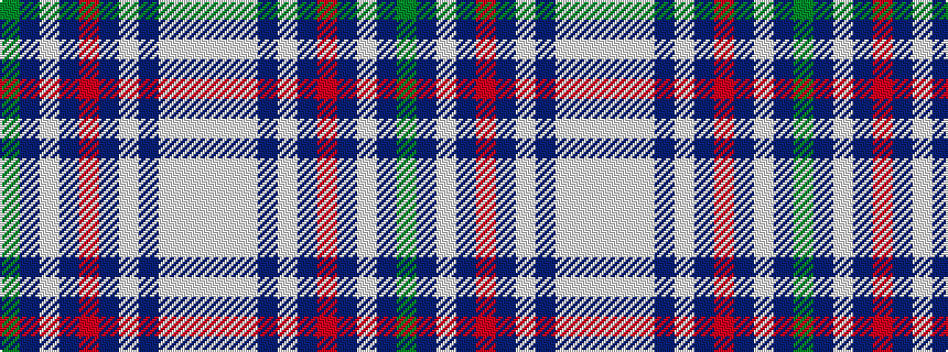 idealised woven sample of pattern GBWBRBWBWWW