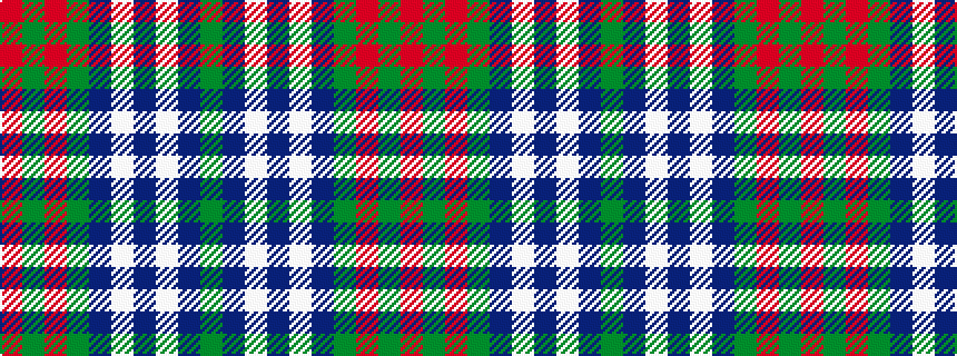 idealised woven sample of pattern GBWBWBGRGR