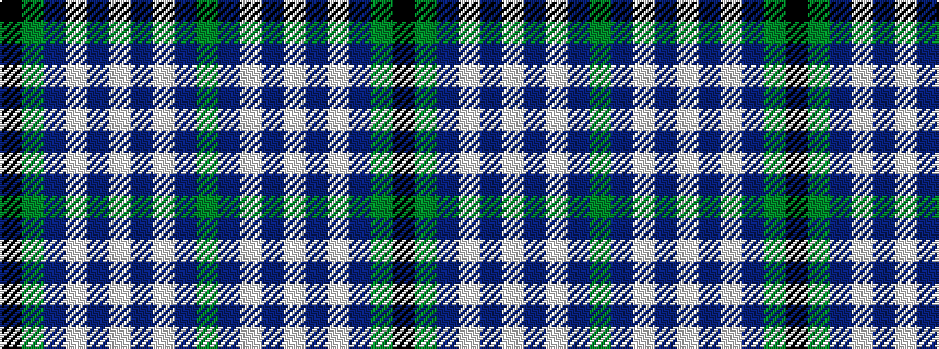 idealised woven sample of pattern GBWBWBWBGK