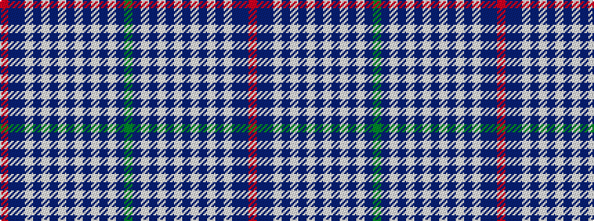 idealised woven sample of pattern GBWBWBWBWBWBWBBR