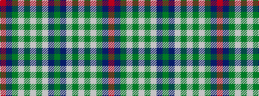 idealised woven sample of pattern GBWGWGWGBR