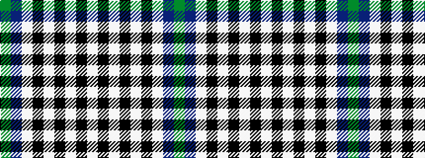 idealised woven sample of pattern GBWKWKWKW