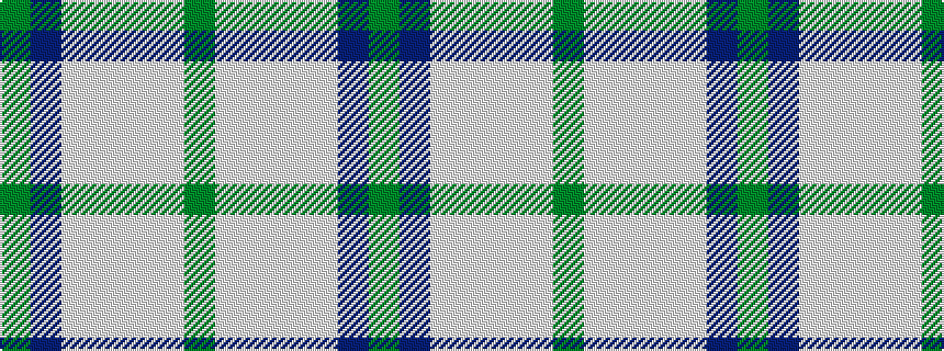 idealised woven sample of pattern GBWWWWG