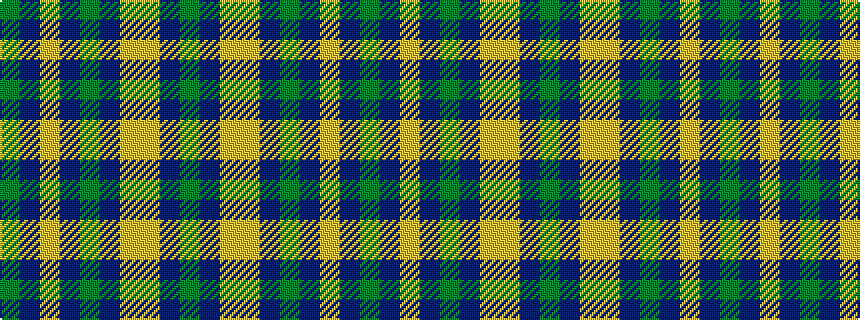 idealised woven sample of pattern GBYBGBYYBG