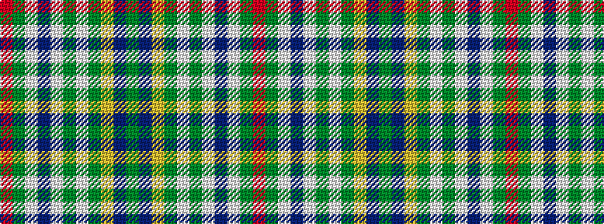 idealised woven sample of pattern GBYGWGWBWGR