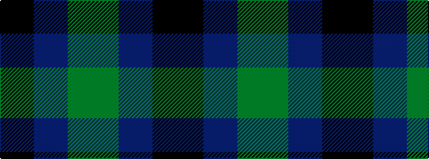 idealised woven sample of pattern GGBBKK