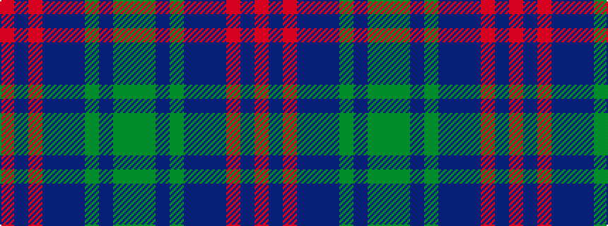 idealised woven sample of pattern GGBGBBBRBR