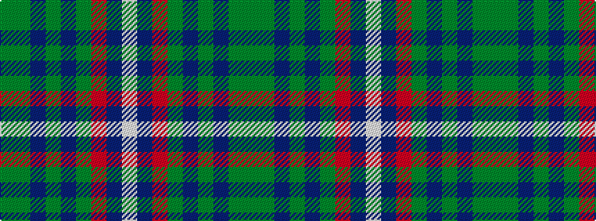idealised woven sample of pattern GGBGBGRBW