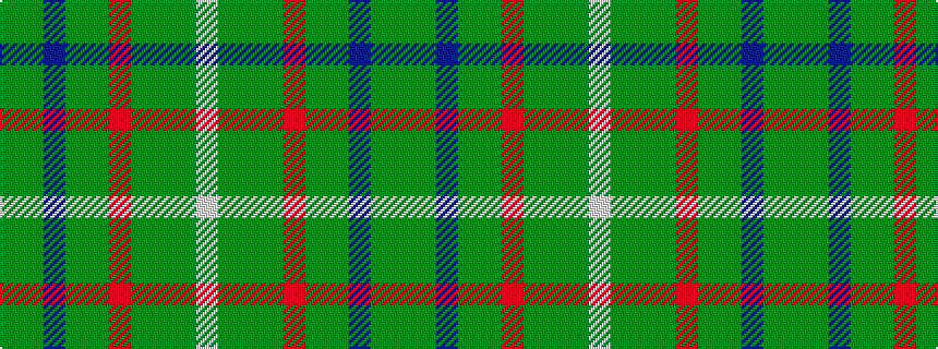 idealised woven sample of pattern GGBGGRGGGW