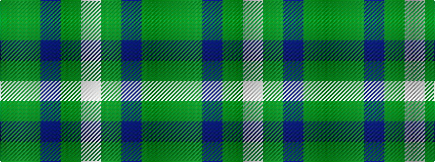 idealised woven sample of pattern GGBGW
