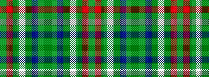 idealised woven sample of pattern GGBGWGRG