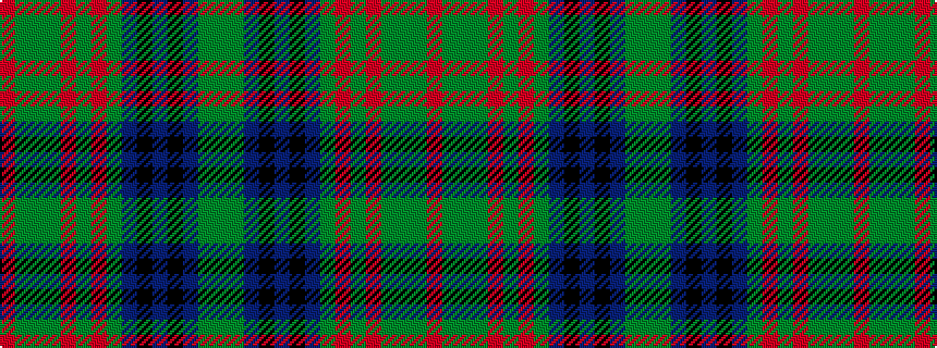 idealised woven sample of pattern GGBKBKBGRGRGGGR