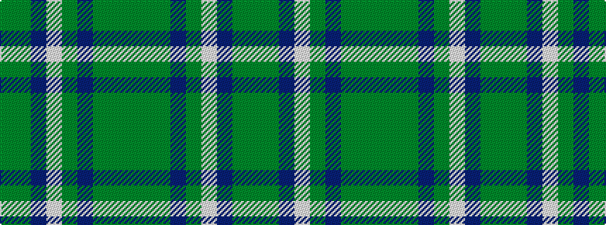 idealised woven sample of pattern GGBWGBGGG