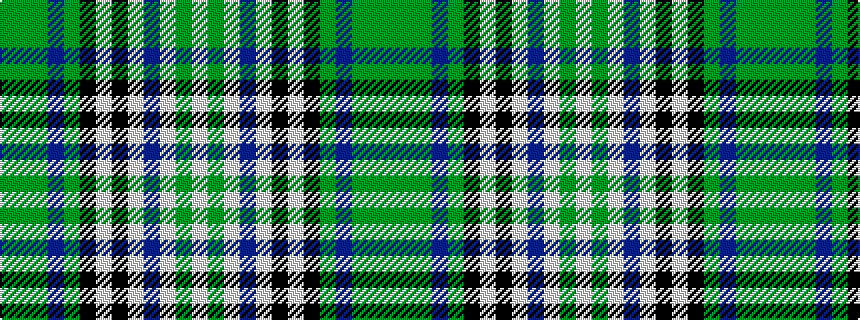 idealised woven sample of pattern GGGBGKWKWBWGW