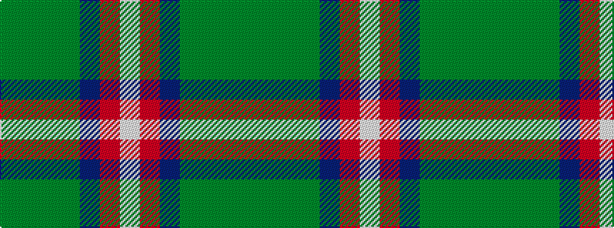 idealised woven sample of pattern GGGGBRW