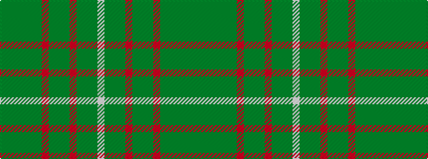 idealised woven sample of pattern GGGGGGRGGGRGGGW