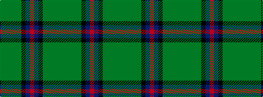 idealised woven sample of pattern GGGGGKBRBKGGGGG