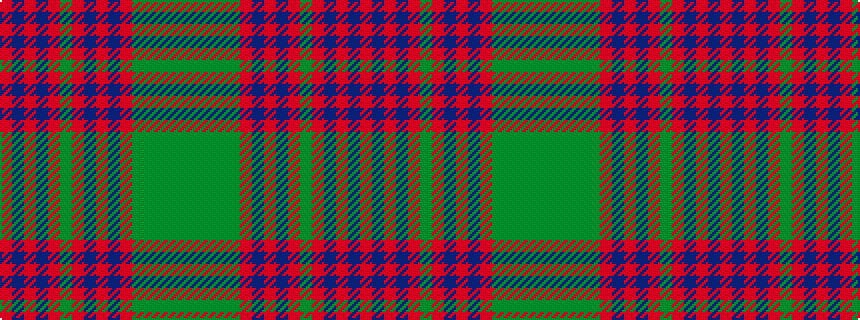 idealised woven sample of pattern GGGGGRBRBRGRBRBR