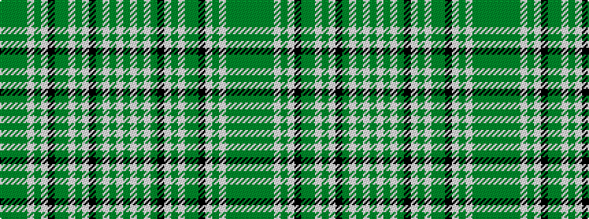 idealised woven sample of pattern GGGGWGWKGGWGWKGWGWG