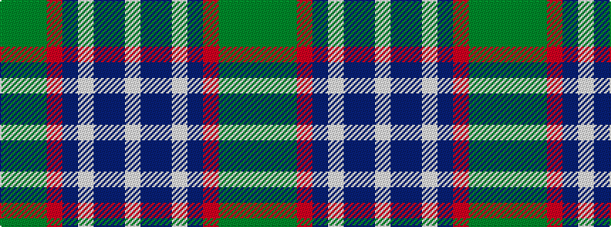 idealised woven sample of pattern GGGRBWBBW