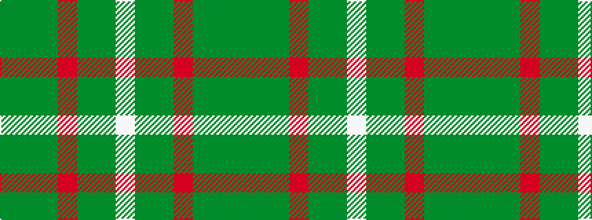 idealised woven sample of pattern GGGRGGW