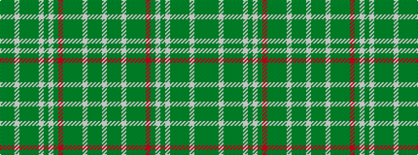 idealised woven sample of pattern GGGWGGGGWGWGRGGGGWGGGW