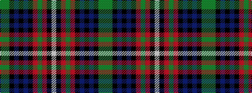 idealised woven sample of pattern GGKBKBKRGRKW
