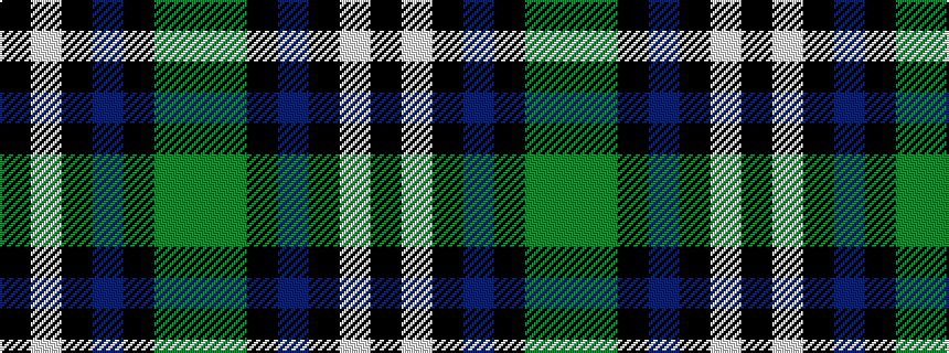 idealised woven sample of pattern GGKBKWK