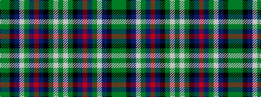 idealised woven sample of pattern GGKBWGBRBKGWG