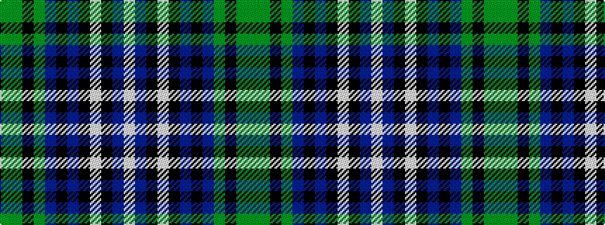 idealised woven sample of pattern GGKGBKBKWKBW