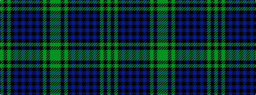 idealised woven sample of pattern GGKGKBKBKBKBKGKG