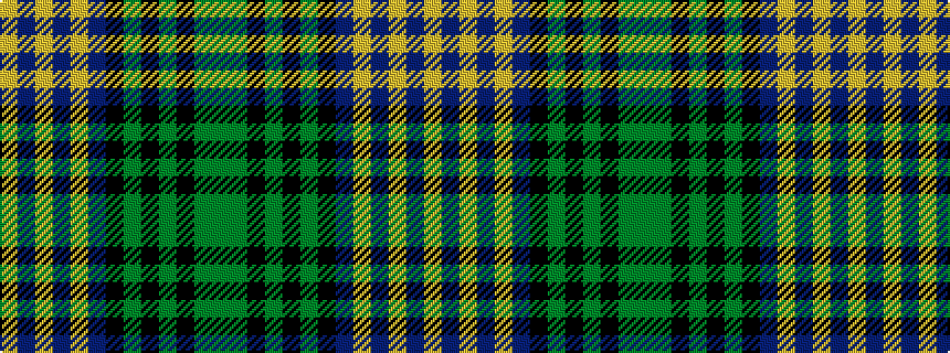 idealised woven sample of pattern GGKGKGKBYBYBY