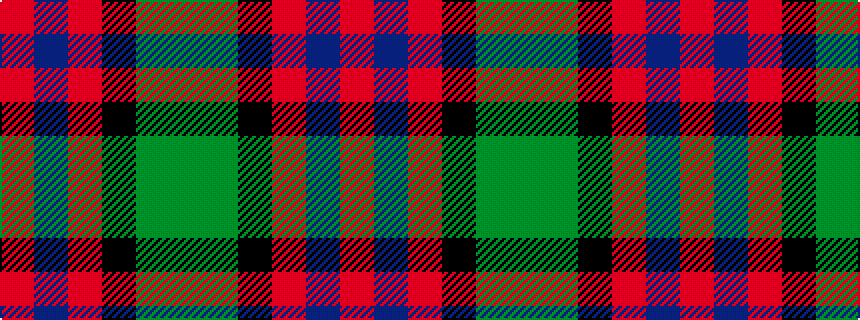 idealised woven sample of pattern GGKRBR