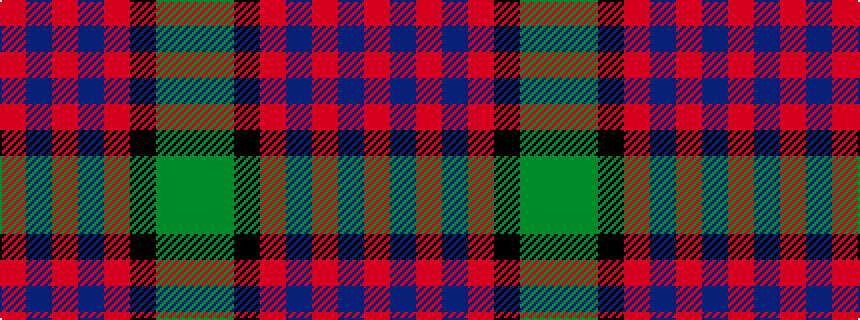 idealised woven sample of pattern GGKRBRBR