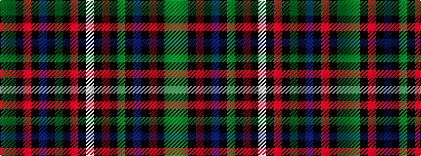 idealised woven sample of pattern GGKRKBKGKRKW