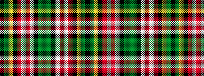 idealised woven sample of pattern GGKWRWRKYGK