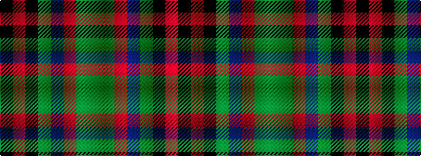 idealised woven sample of pattern GGRBGKRK