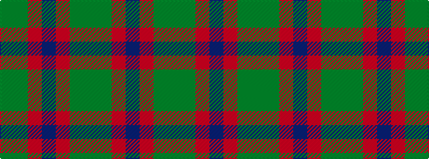 idealised woven sample of pattern GGRBRGG