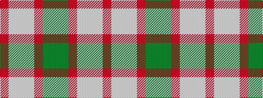 idealised woven sample of pattern GGRWWWR