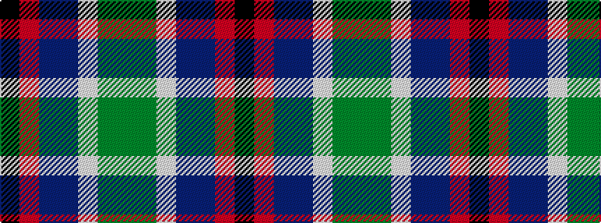 idealised woven sample of pattern GGWBBRK