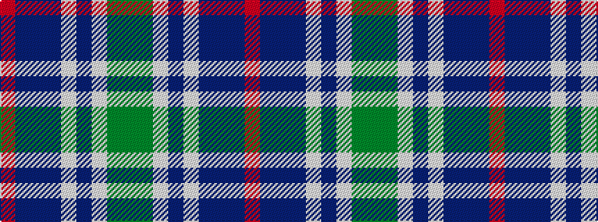 idealised woven sample of pattern GGWBWBBBR
