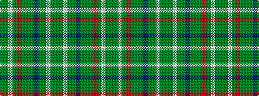 idealised woven sample of pattern GGWGGBGGGRGWGG