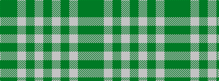 idealised woven sample of pattern GGWGWG