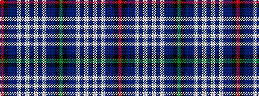 idealised woven sample of pattern GKBBWBWBWBWBBKR