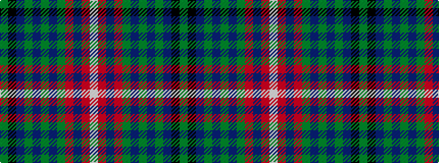 idealised woven sample of pattern GKBGBGBGRBRW