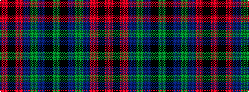 idealised woven sample of pattern GKBGBRKR
