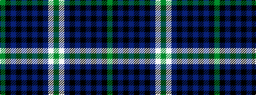idealised woven sample of pattern GKBKBKBKBWG
