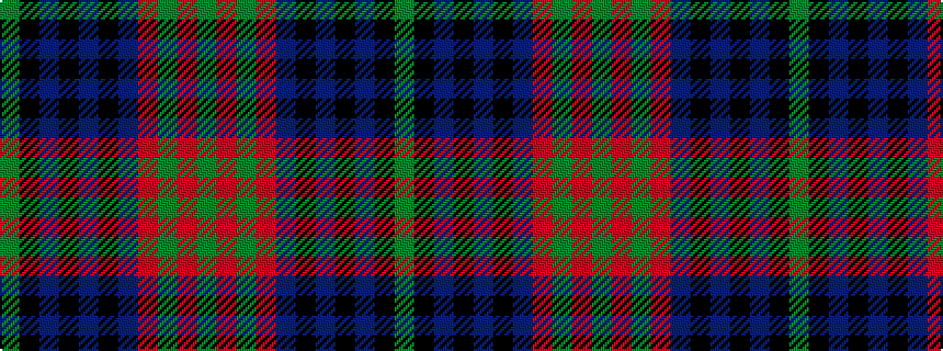 idealised woven sample of pattern GKBKBKBRGRG