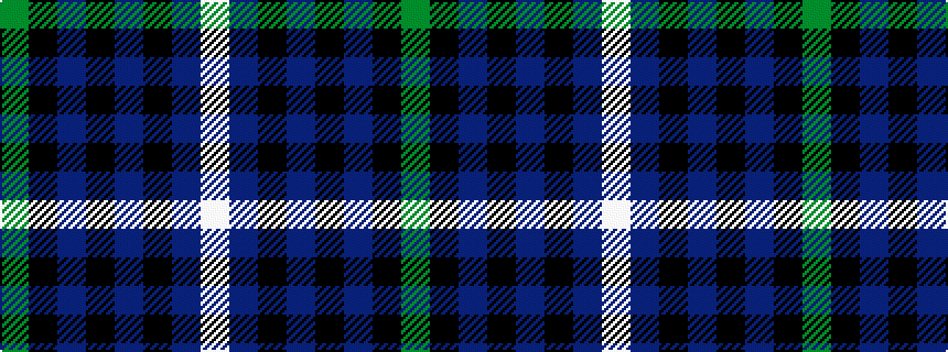 idealised woven sample of pattern GKBKBKBW
