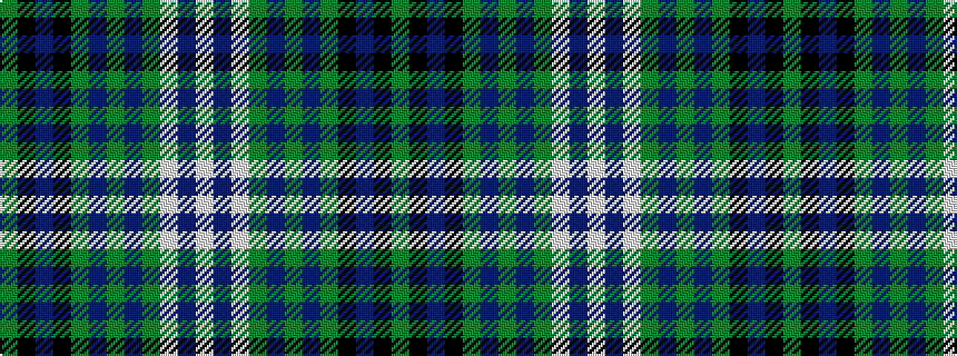 idealised woven sample of pattern GKBKGBGBGWBW